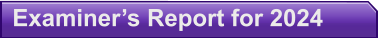 Examiner’s Report for 2024